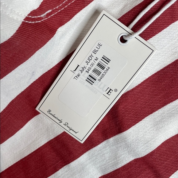 Judy Blue | Women’s Red White & Blue Flag Denim Shorts Size Medium NWT - Picture 5 of 7